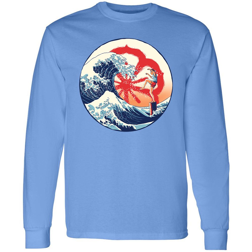 Long Sleeve T-Shirt - JZ2K5QMV - Carolina Blue - 12