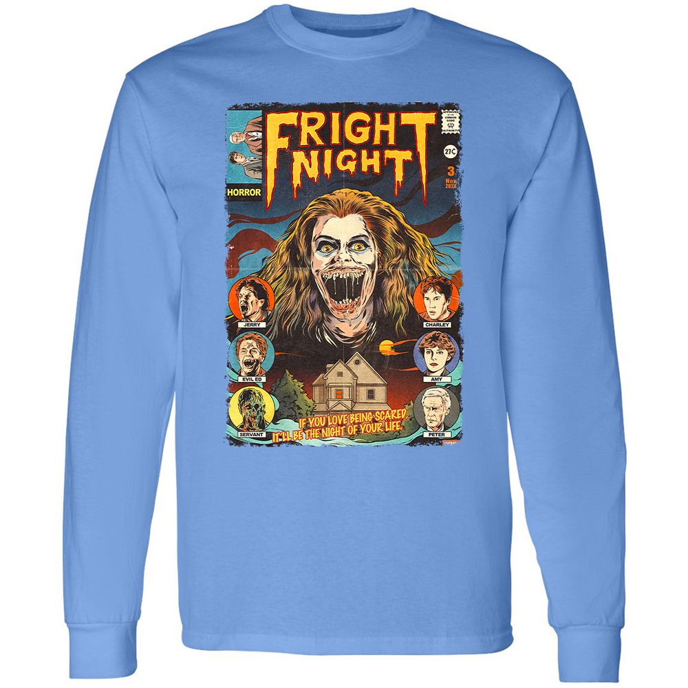 Long Sleeve T-Shirt - CQ8ZQN6T - Carolina Blue - 12