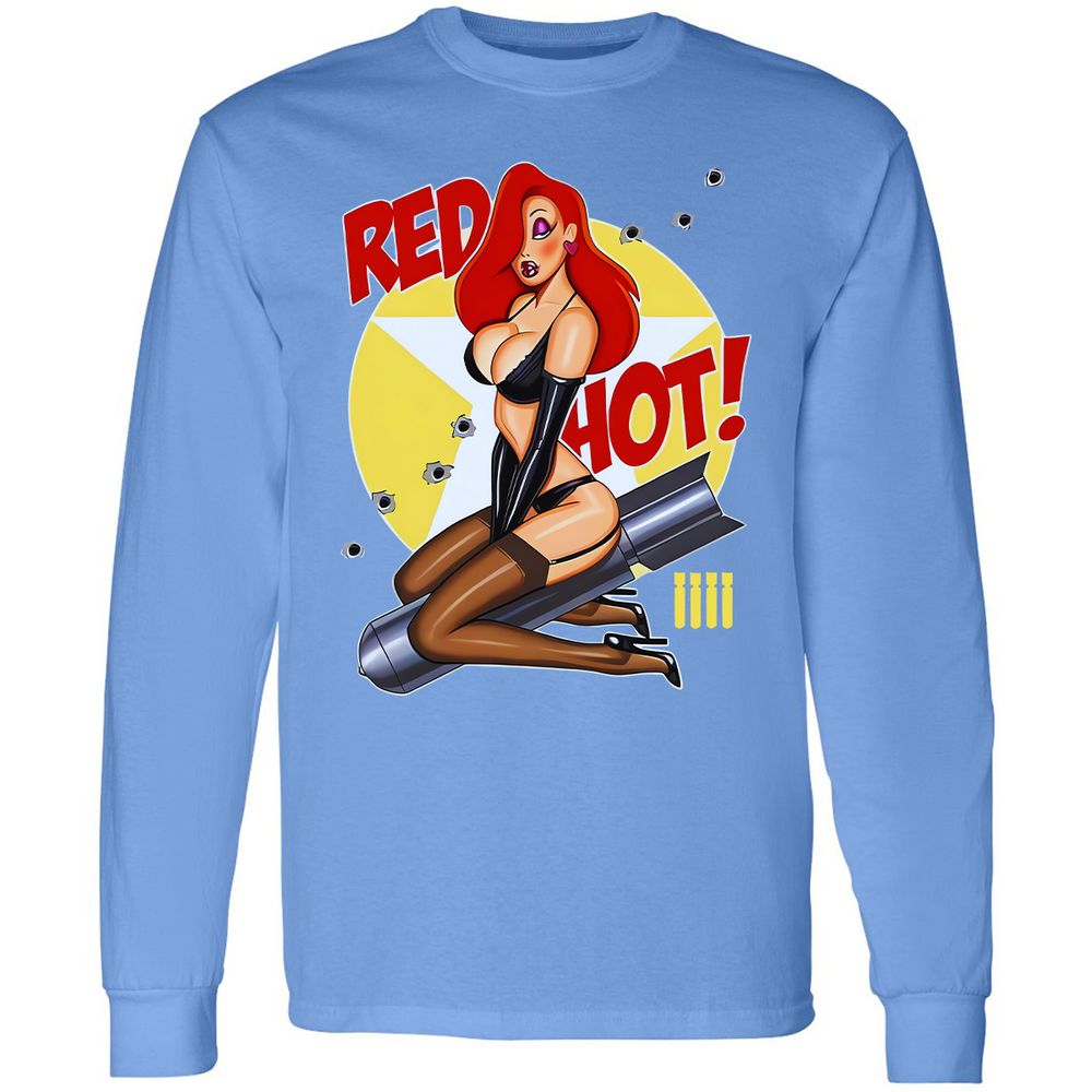 Long Sleeve T-Shirt - AH6XQ1EM - Carolina Blue - 12