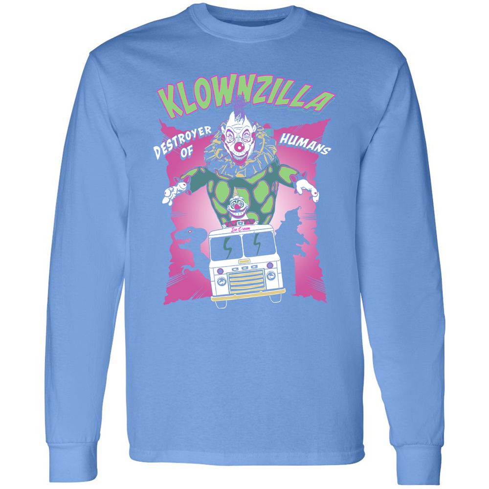 Long Sleeve T-Shirt - QHE1CD8G - Carolina Blue - 12