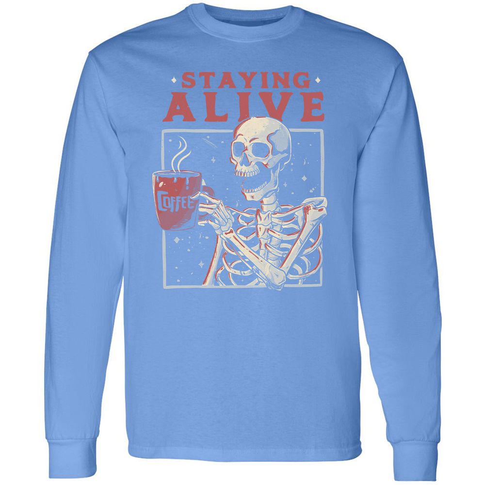 Long Sleeve T-Shirt - CCZ4ZL75 - Carolina Blue - 12