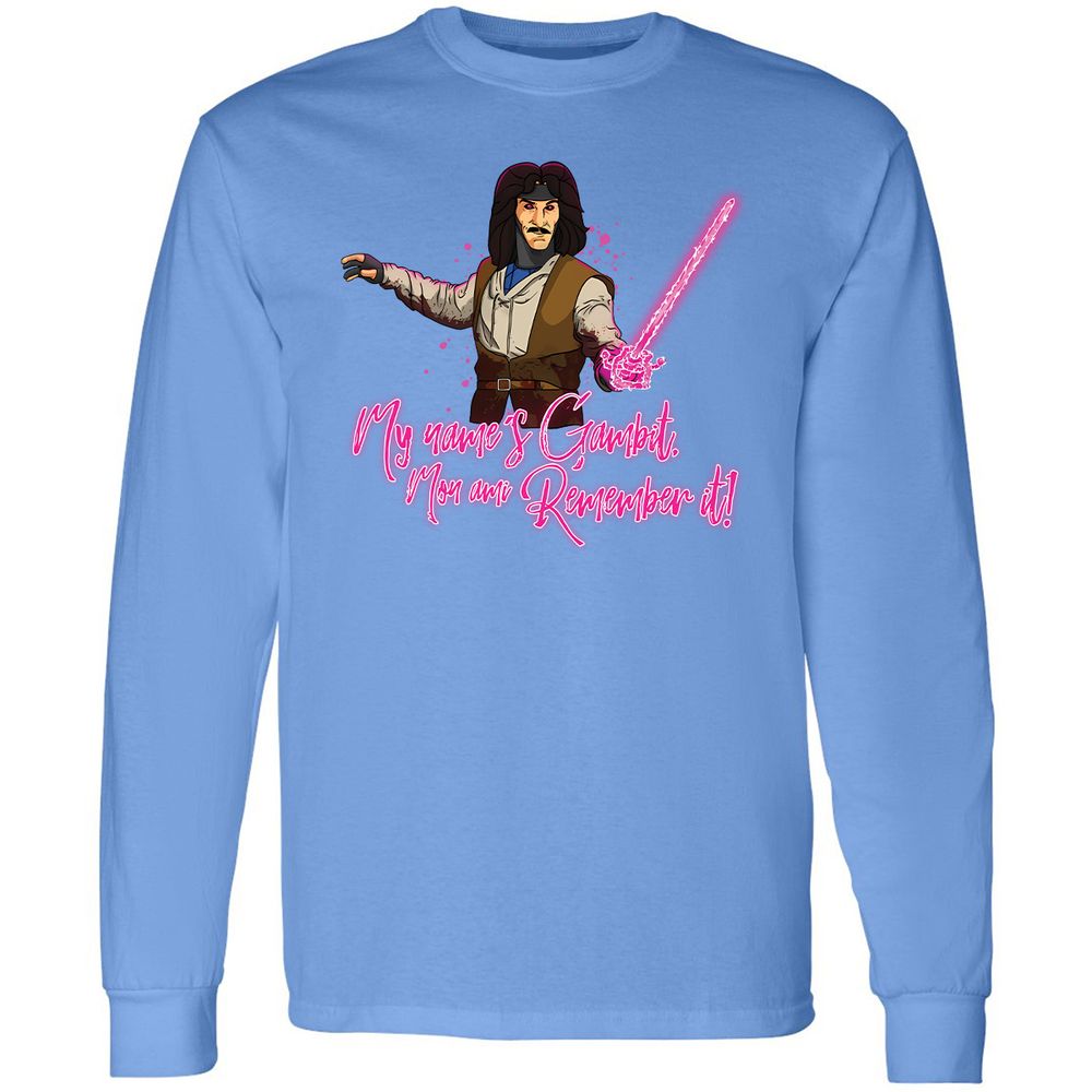 Long Sleeve T-Shirt - BQG8E9MS - Carolina Blue - 12