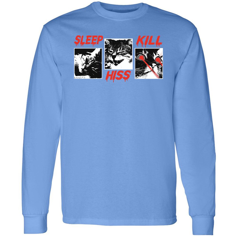 Long Sleeve T-Shirt - L49HS9WJ - Carolina Blue - 12