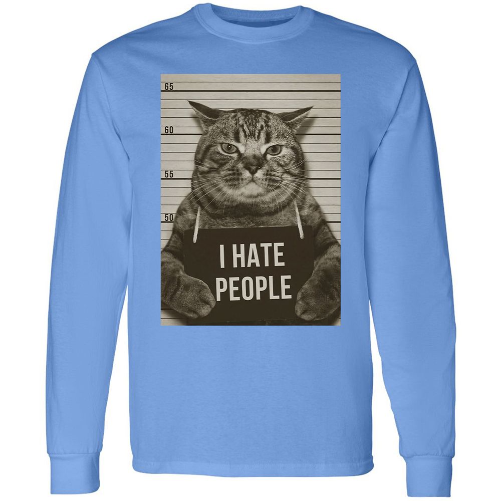 Long Sleeve T-Shirt - Q4W4UPQ8 - Carolina Blue - 12