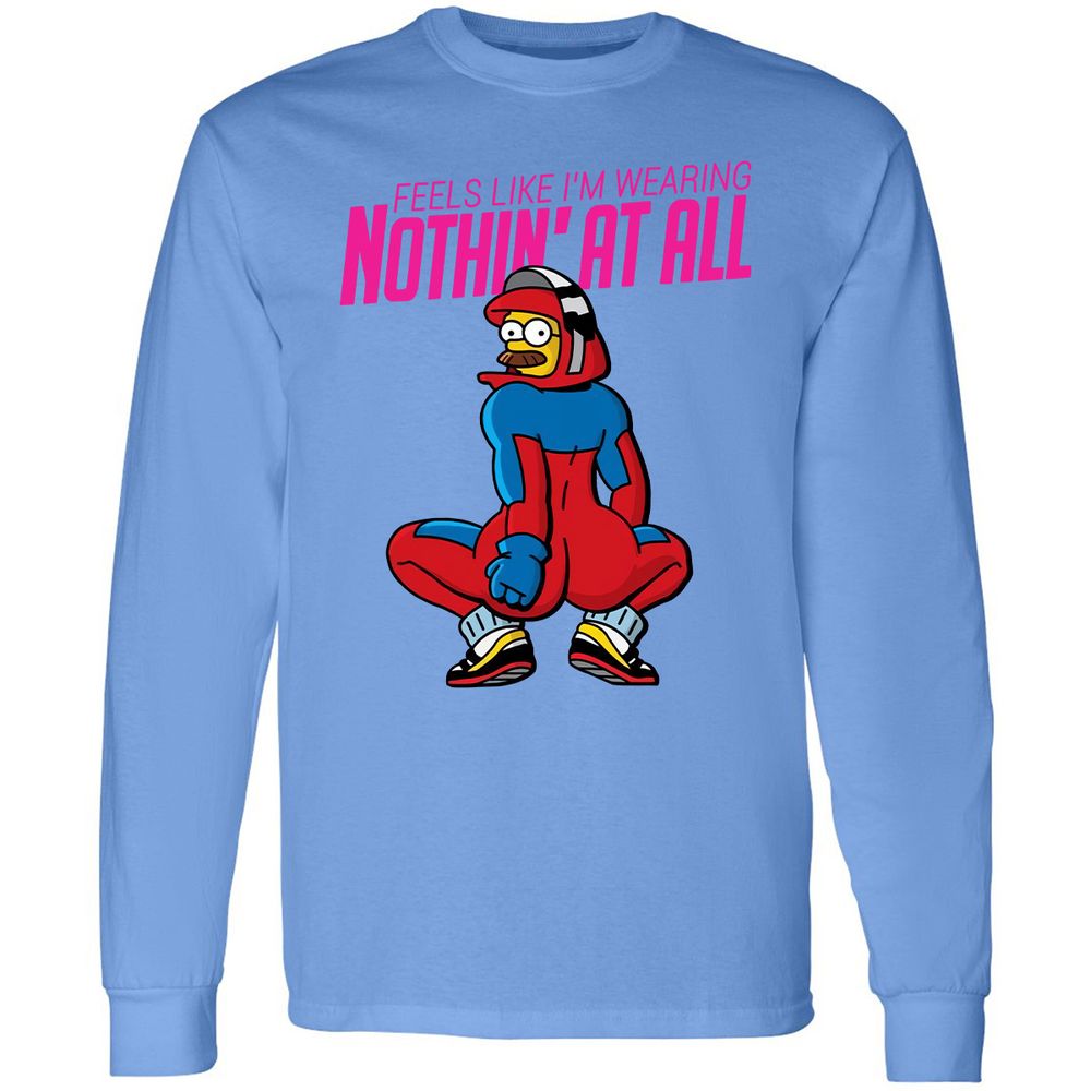 Long Sleeve T-Shirt - 4CGZLQFE - Carolina Blue - 12