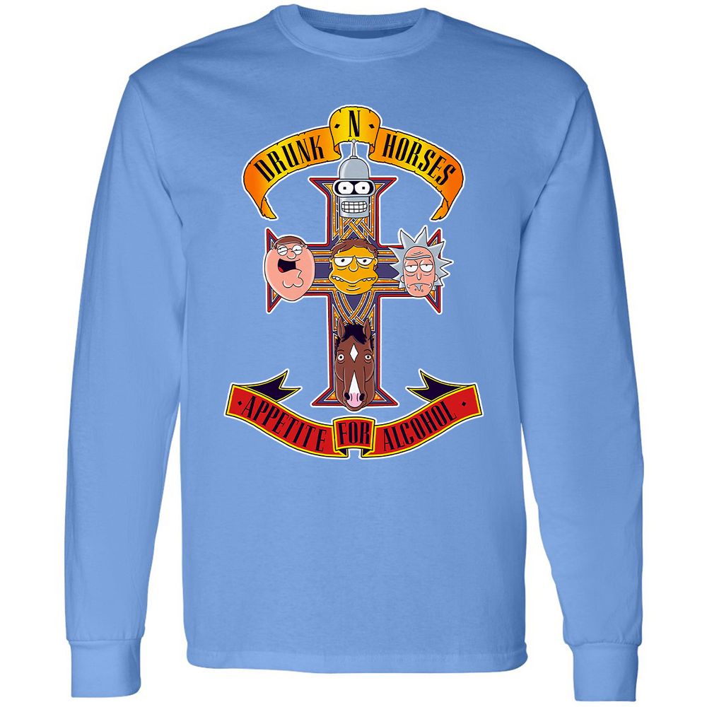 Long Sleeve T-Shirt - PNGCGXTG - Carolina Blue - 12