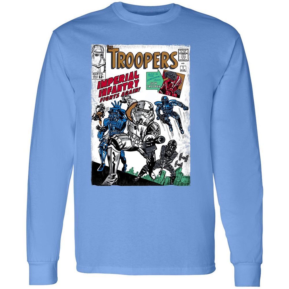 Long Sleeve T-Shirt - 48BLMHJ7 - Carolina Blue - 12