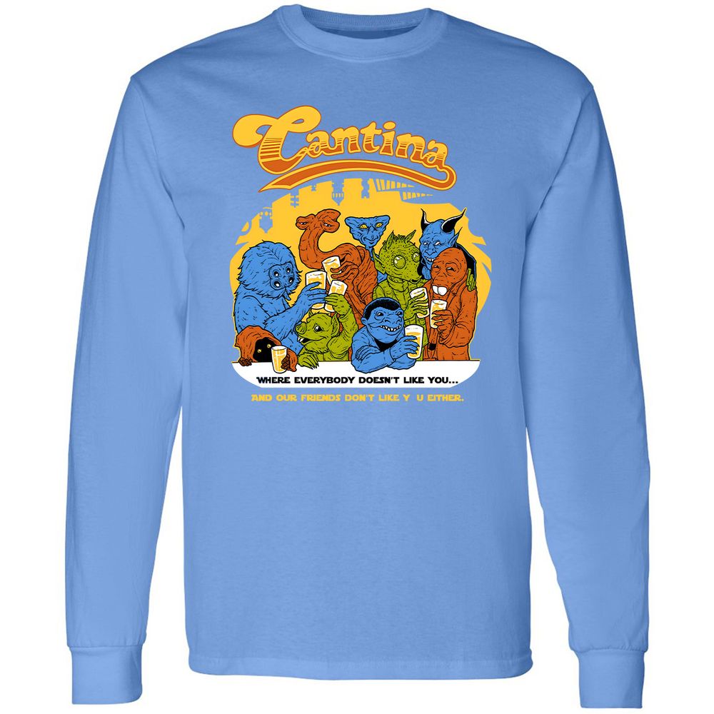 Long Sleeve T-Shirt - BWD7AEBQ - Carolina Blue - 12