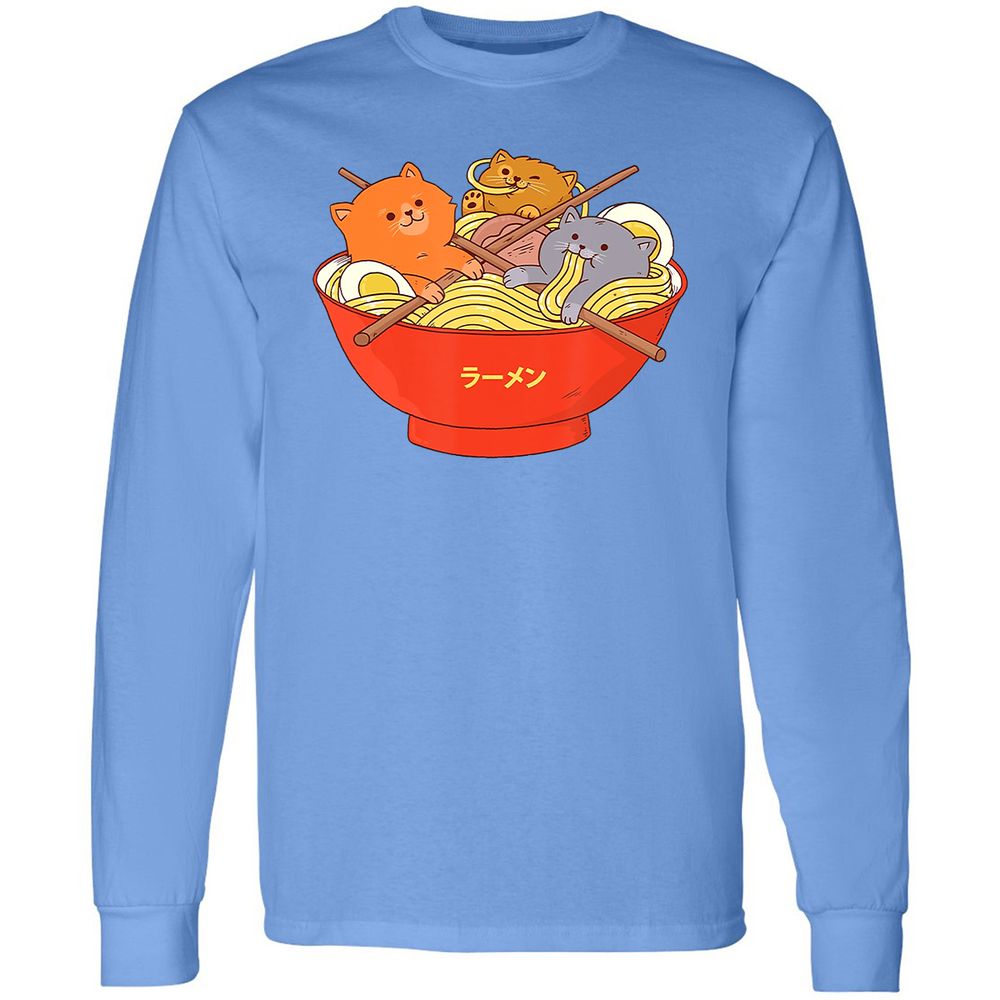 Long Sleeve T-Shirt - G89TFGZ7 - Carolina Blue - 12