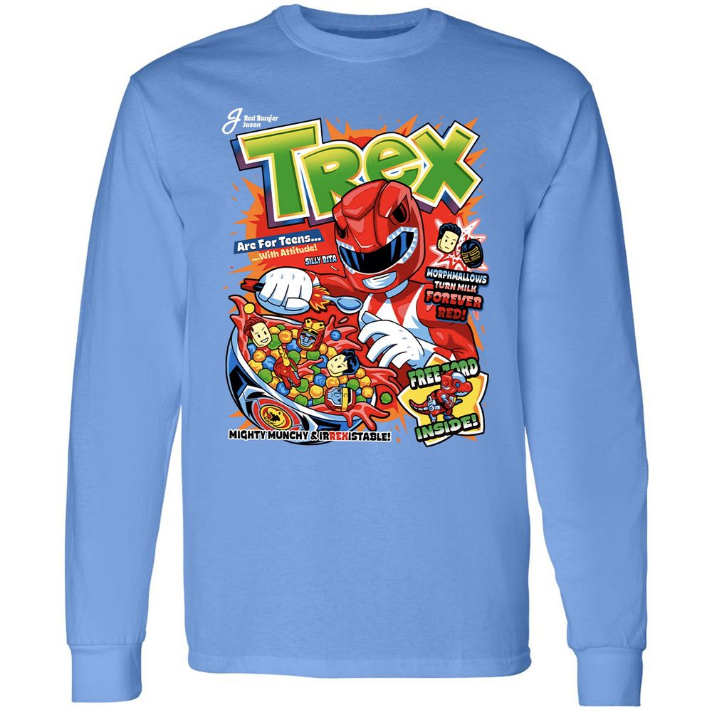 Long Sleeve T-Shirt - S4QWXD88 - Carolina Blue - 12