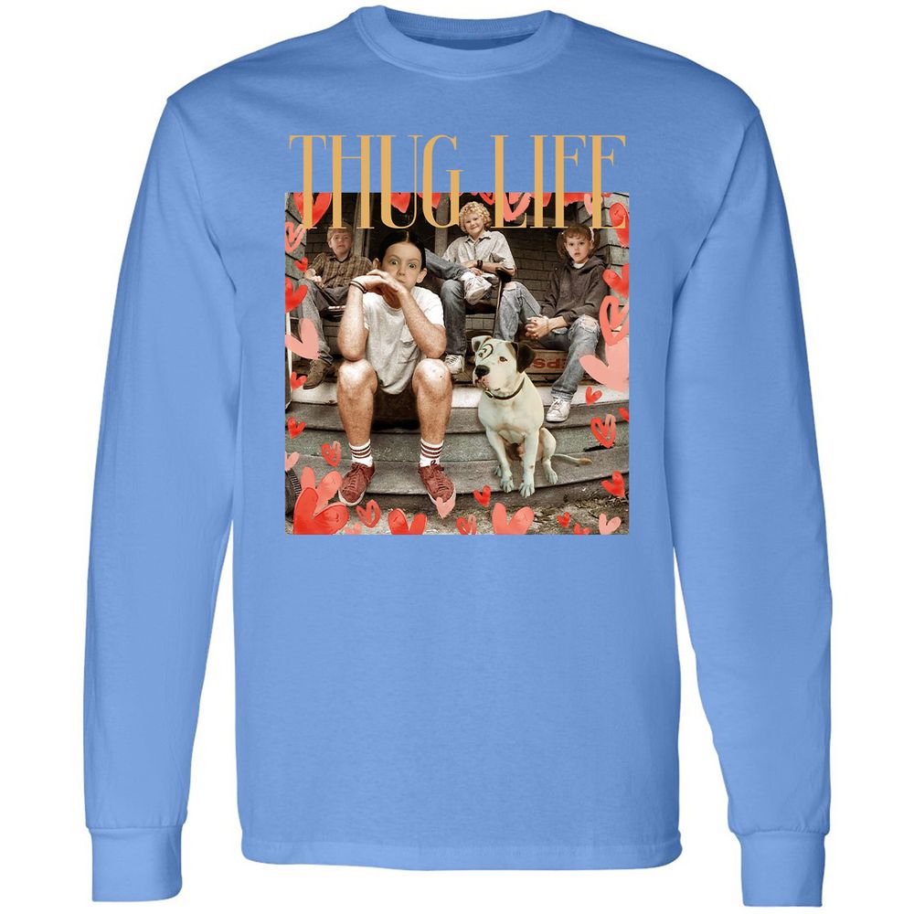 Long Sleeve T-Shirt - PQYYLDZ6 - Carolina Blue - 12