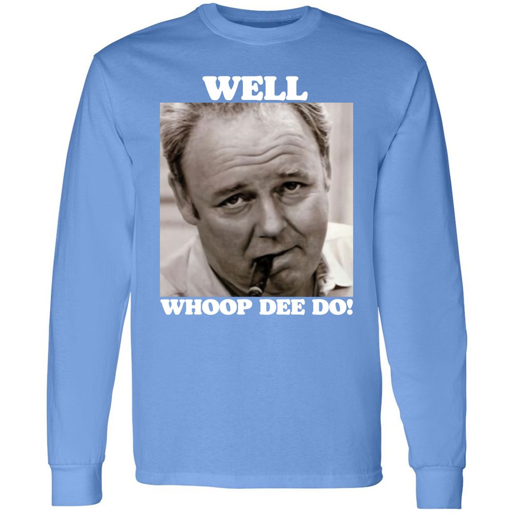Funny 70s Tv Quote Whoop Dee Do - Carolina Blue - 12