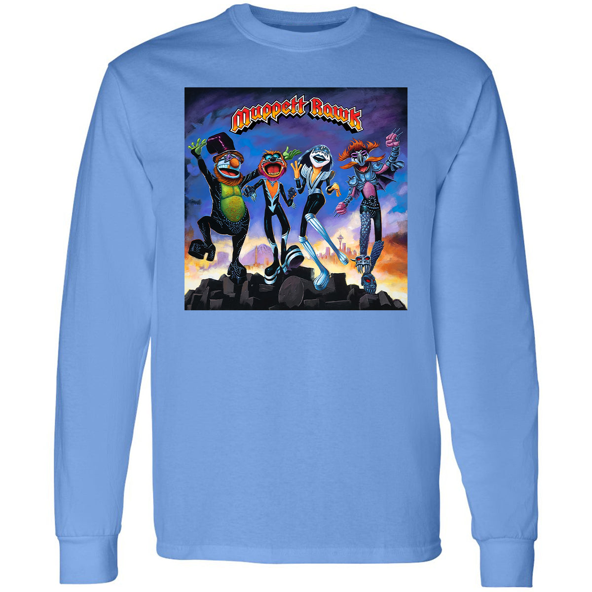 Long Sleeve T-Shirt - QKVUGCVQ - Carolina Blue - 12