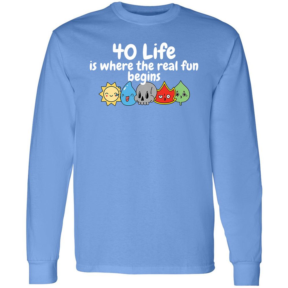 Long Sleeve T-Shirt - 1H3CDHEB - Carolina Blue - 12
