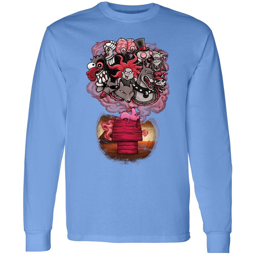 Long Sleeve T-Shirt - RQ9HBN2Q - Carolina Blue - 12