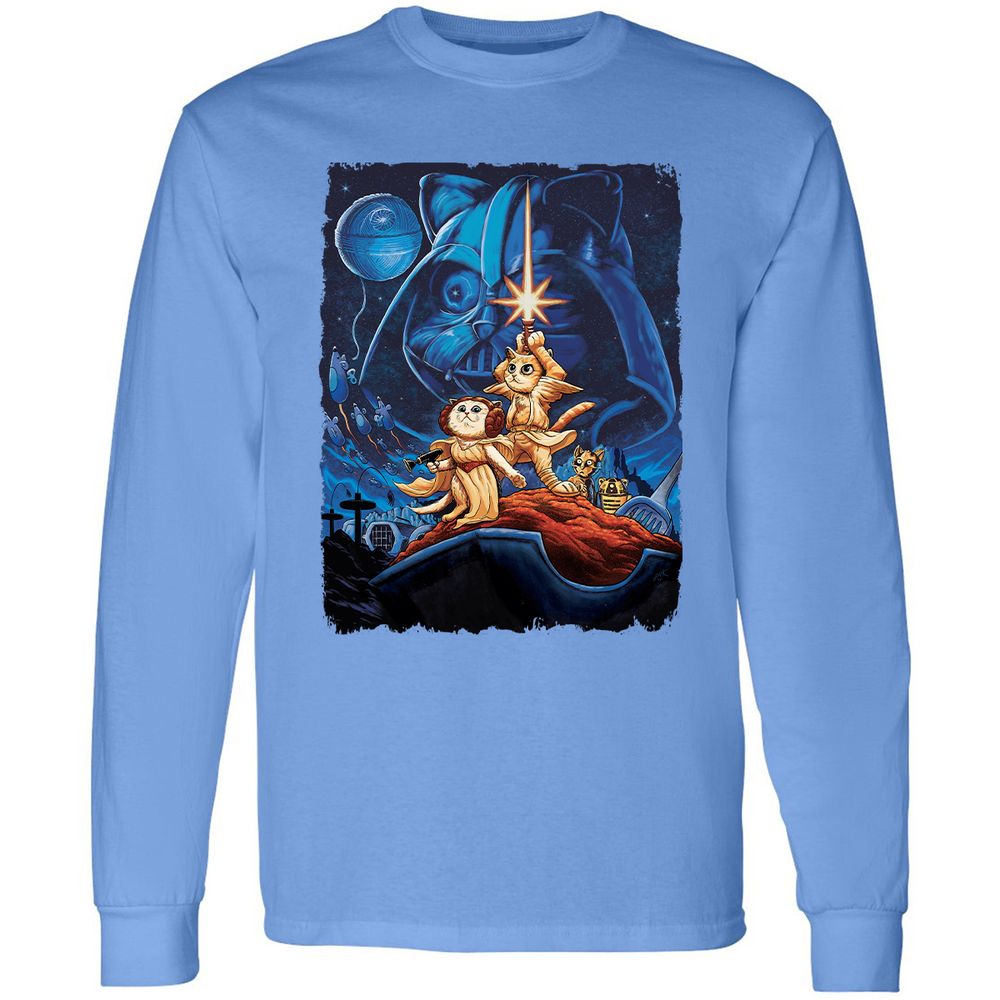 Long Sleeve T-Shirt - BX7Y6H8Y - Carolina Blue - 12