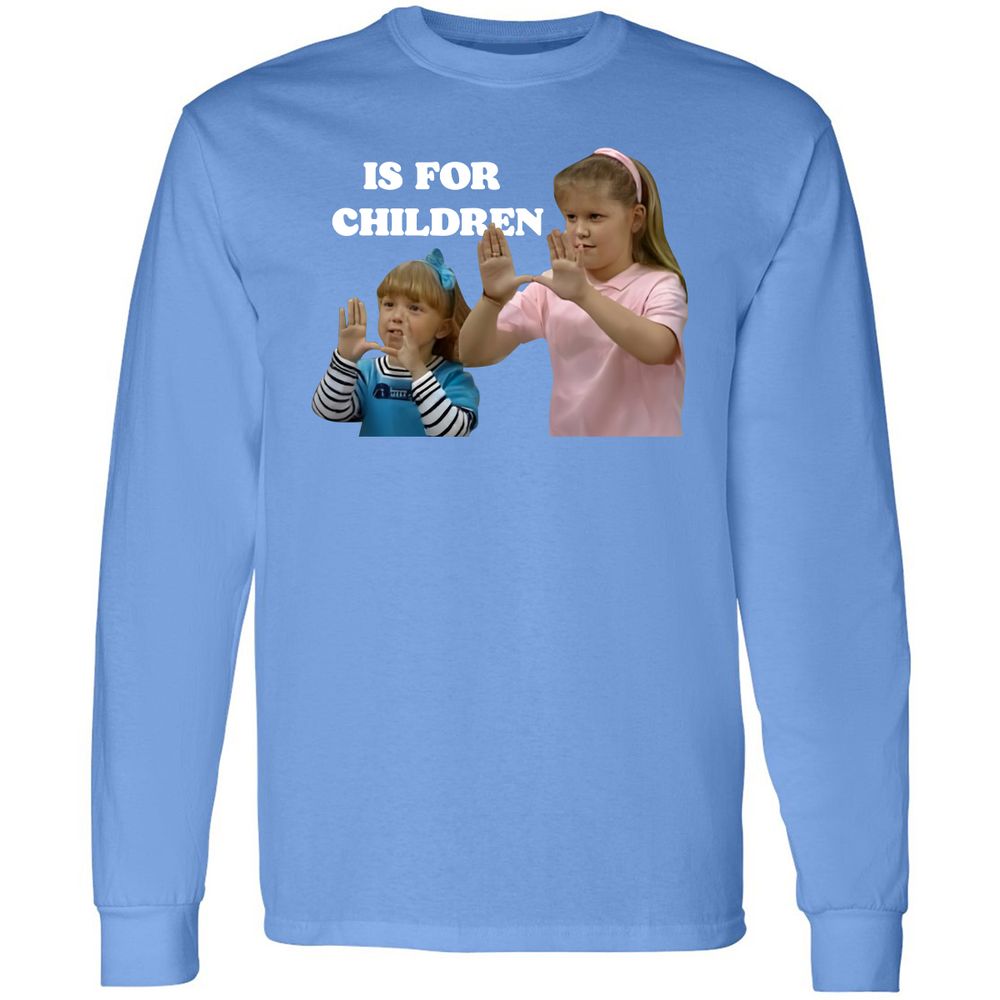 Long Sleeve T-Shirt - SRCD5Q8F - Carolina Blue - 12