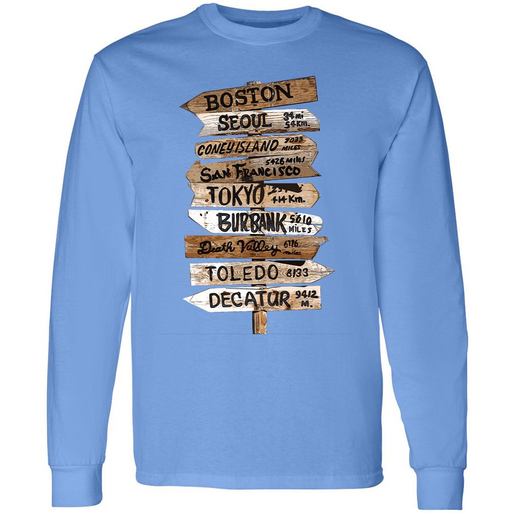 Long Sleeve T-Shirt - X736DFTP - Carolina Blue - 12