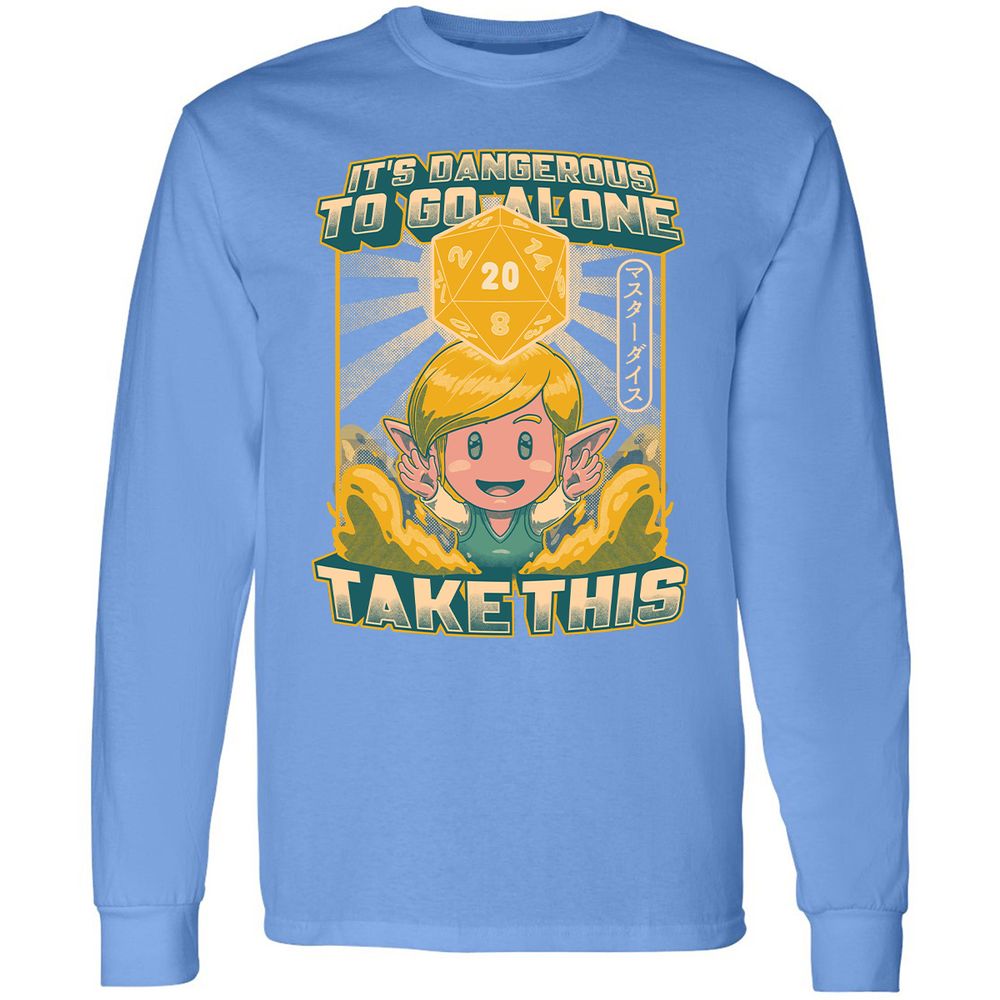 Long Sleeve T-Shirt - E7JPK7L5 - Carolina Blue - 12