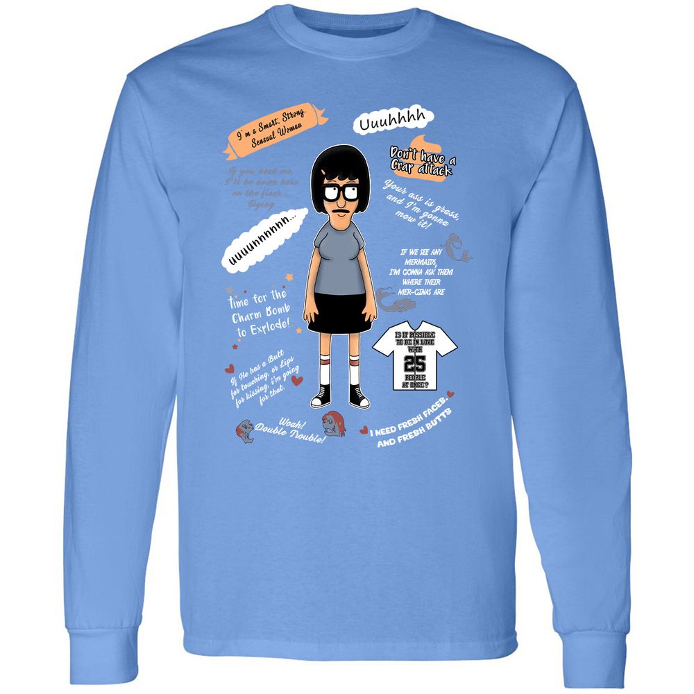 Long Sleeve T-Shirt - XKCET6CM - Carolina Blue - 12