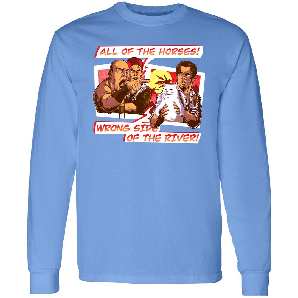 Long Sleeve T-Shirt - MJQQPEFD - Carolina Blue - 12