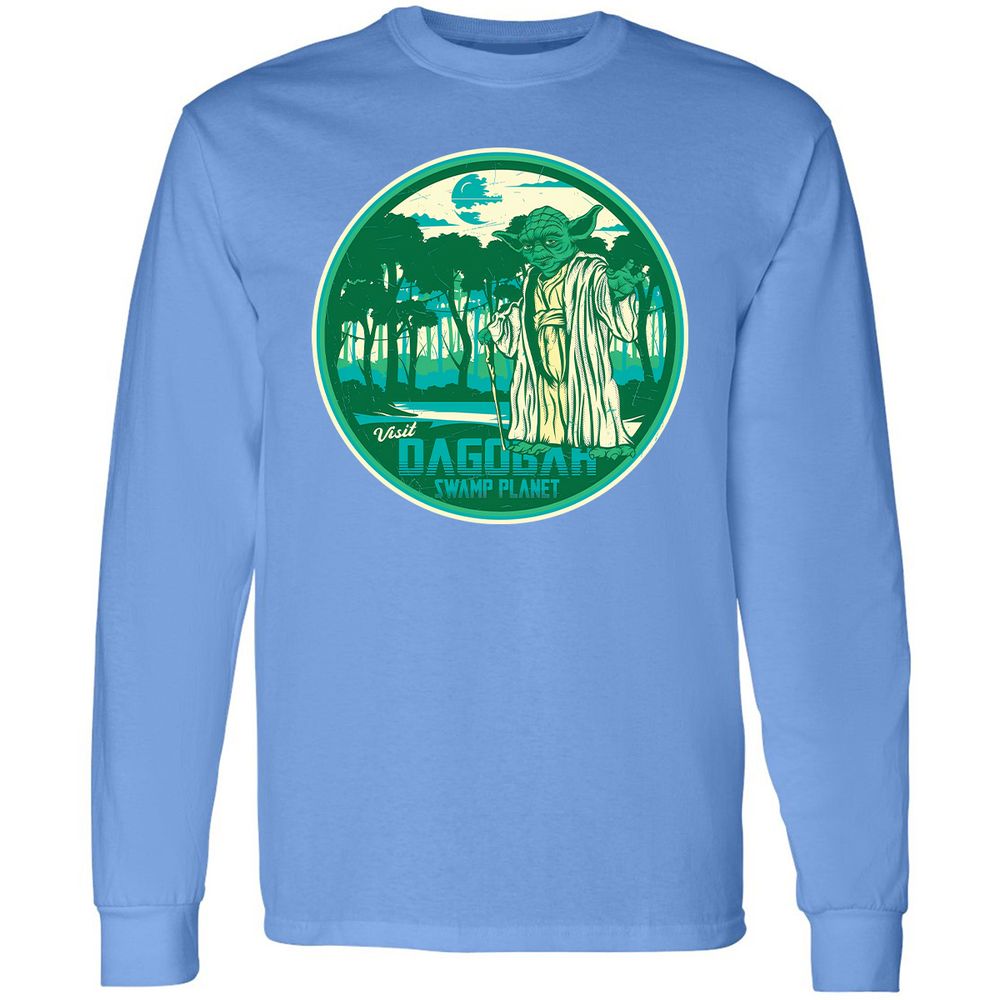 Long Sleeve T-Shirt - B4JVWPYA - Carolina Blue - 12
