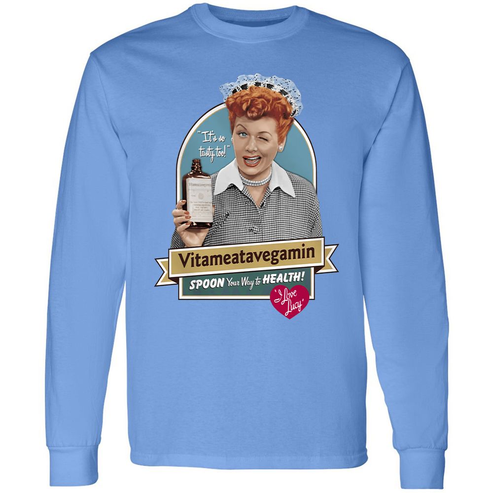 Long Sleeve T-Shirt - 8L6BJWEQ - Carolina Blue - 12