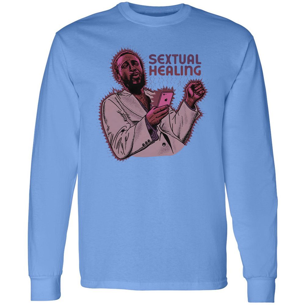 Long Sleeve T-Shirt - 9JD7FVGL - Carolina Blue - 12