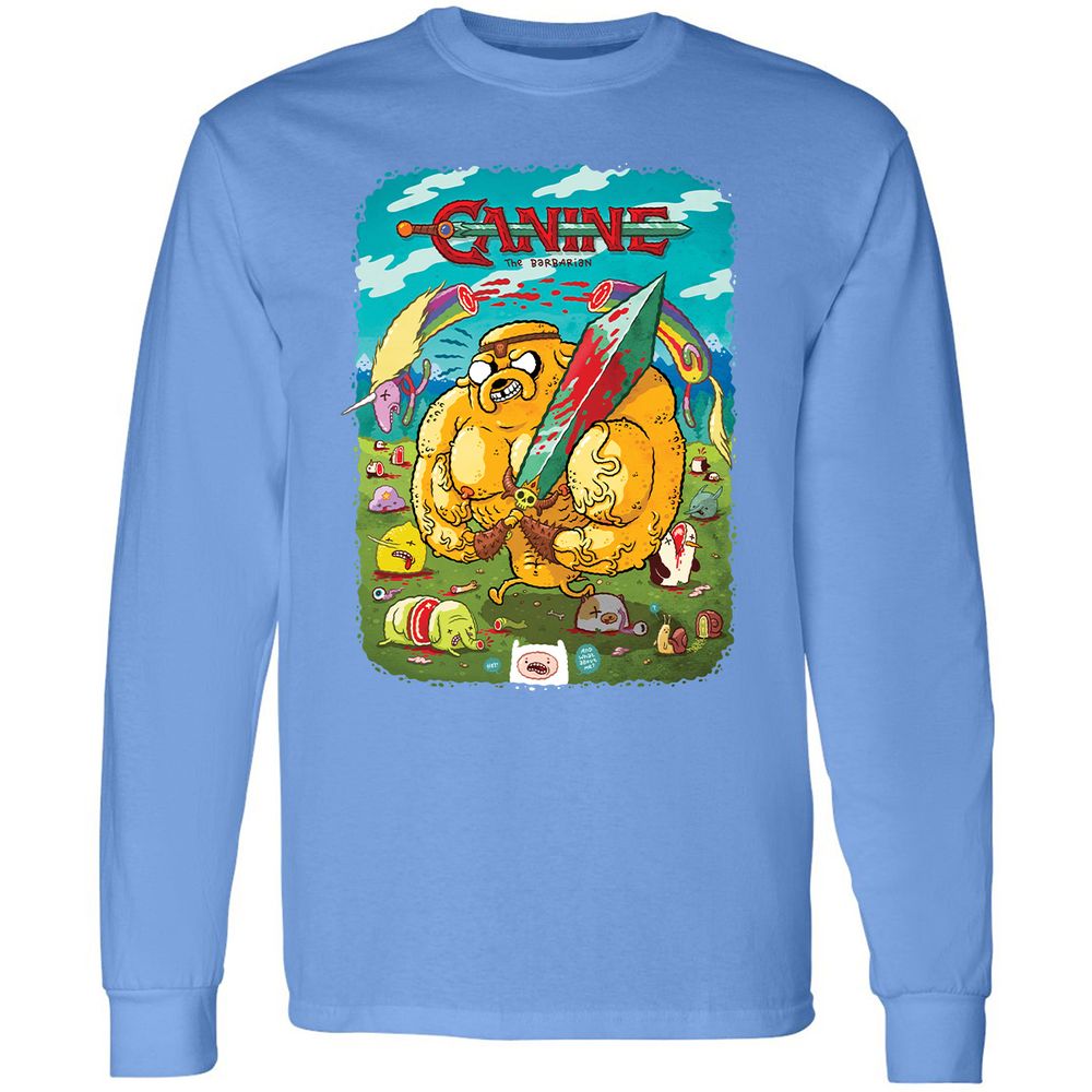 Long Sleeve T-Shirt - JU34GMNQ - Carolina Blue - 12