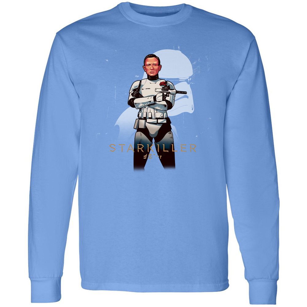 Long Sleeve T-Shirt - HF5DWHKP - Carolina Blue - 12