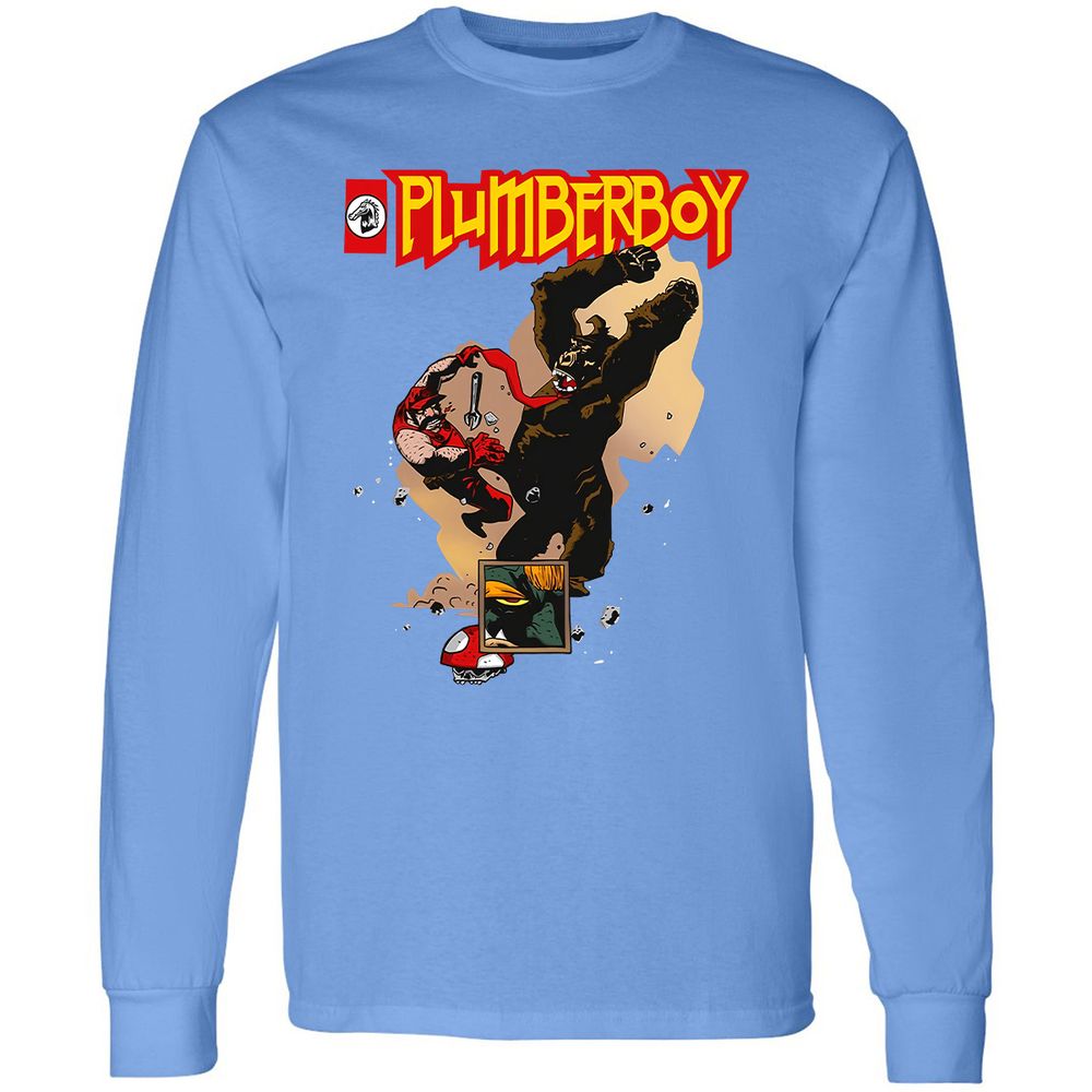 Long Sleeve T-Shirt - N5EYB9Z1 - Carolina Blue - 12