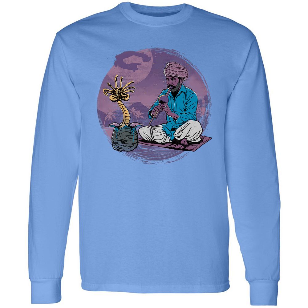 Long Sleeve T-Shirt - QK3DJ7U1 - Carolina Blue - 12