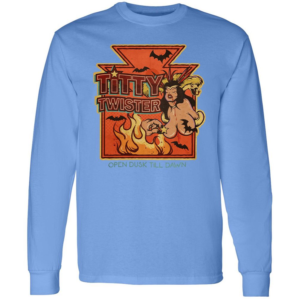 Long Sleeve T-Shirt - 712DV3RG - Carolina Blue - 12