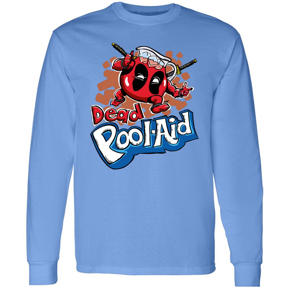Long Sleeve T-Shirt - Q3EC9H6W - Carolina Blue - 12