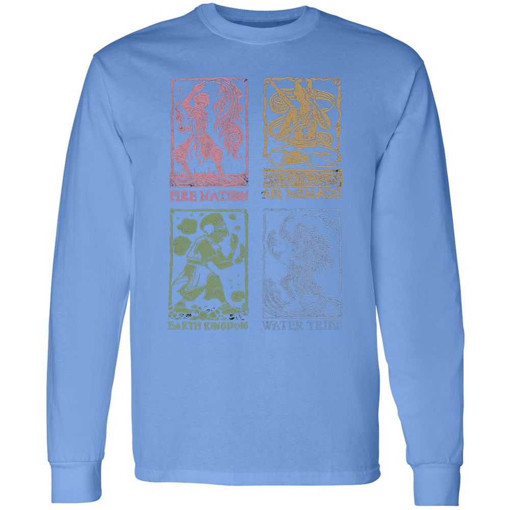 Long Sleeve T-Shirt - C1BBY1W1 - Carolina Blue - 12