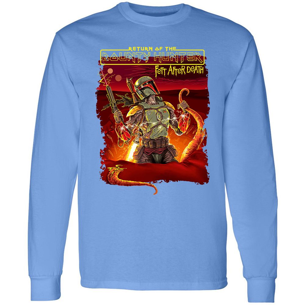 Long Sleeve T-Shirt - ZDDH9M9G - Carolina Blue - 12