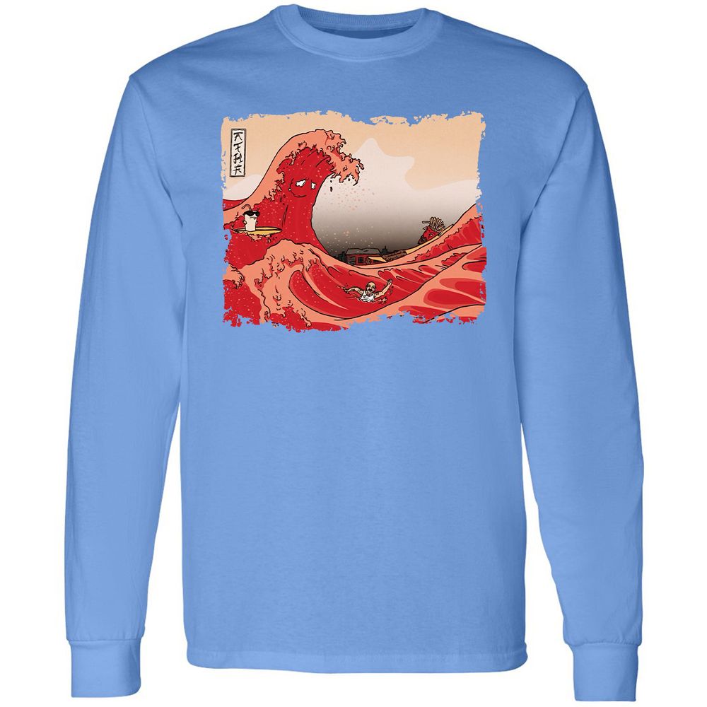 Long Sleeve T-Shirt - SDQTG7Y5 - Carolina Blue - 12