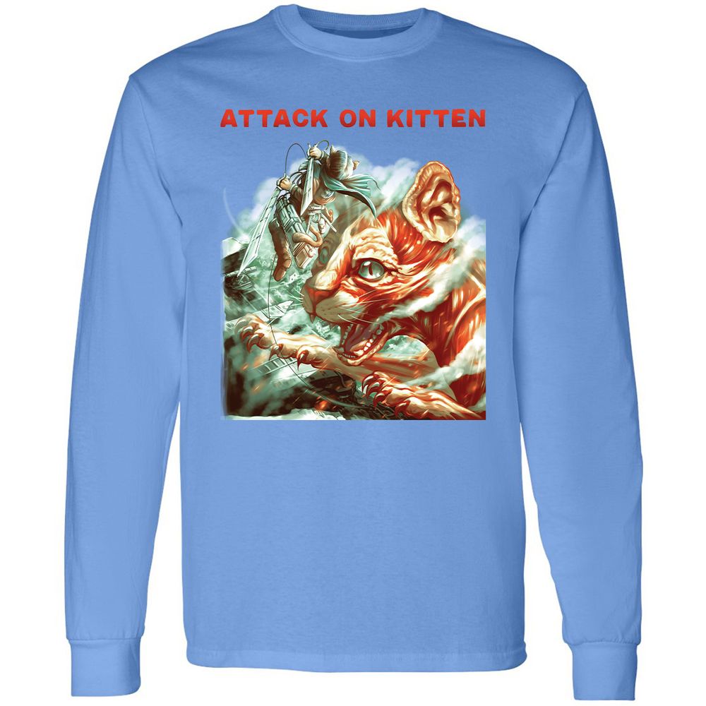 Long Sleeve T-Shirt - RUHAV6WC - Carolina Blue - 12