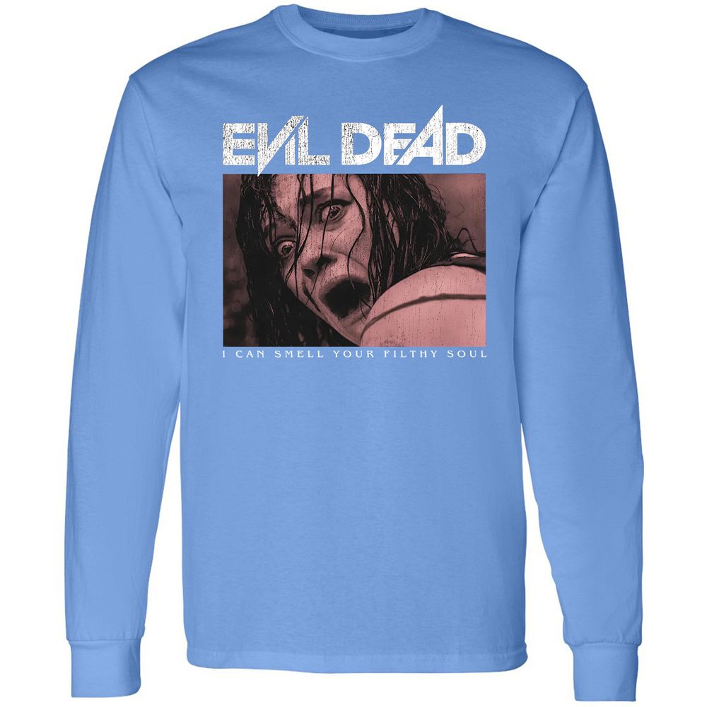 Long Sleeve T-Shirt - Black - Carolina Blue - 12