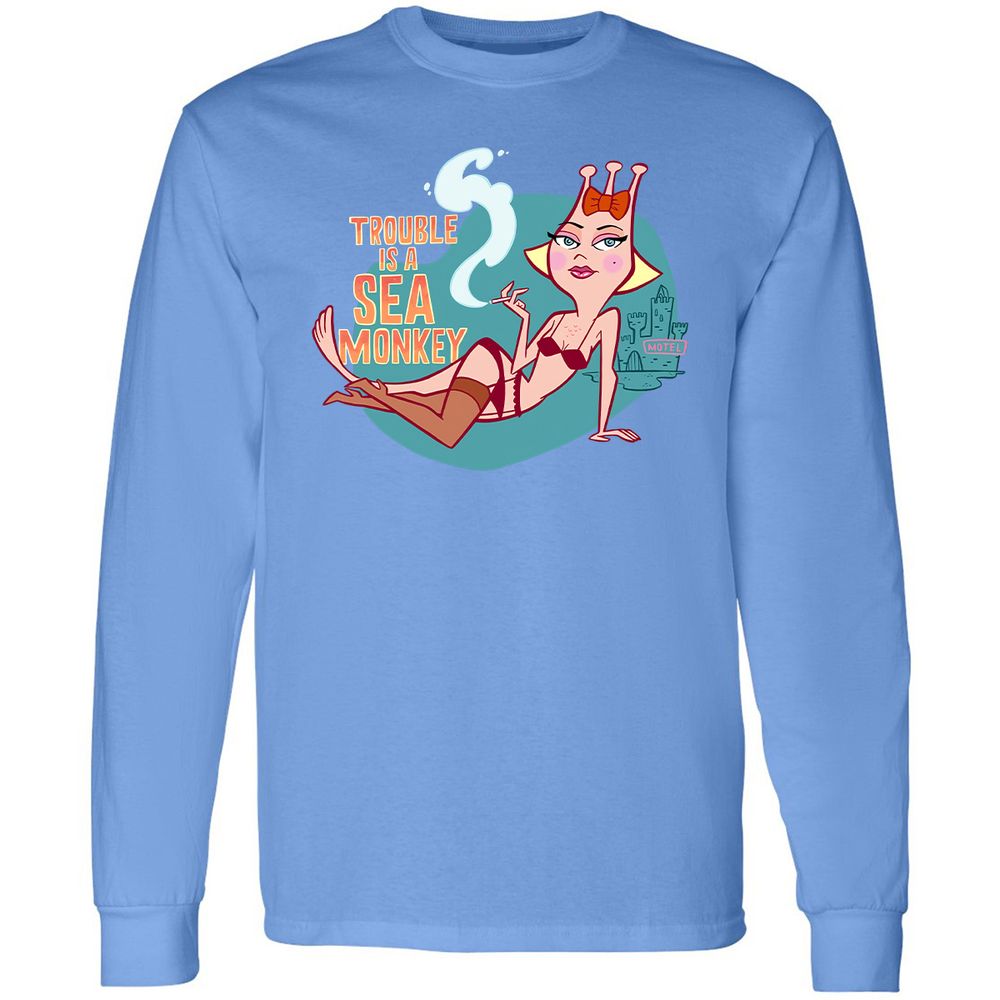 Long Sleeve T-Shirt - FBPC91QM - Carolina Blue - 12