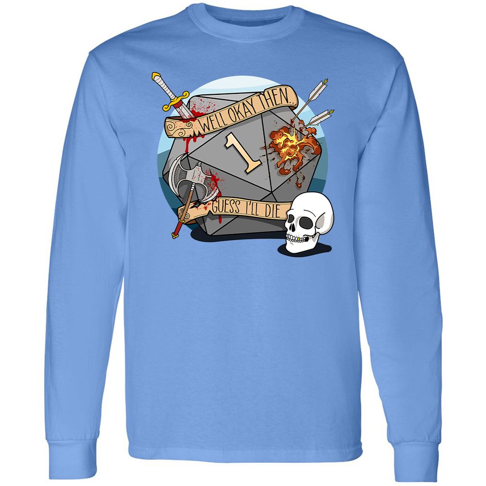 Long Sleeve T-Shirt - Q38URSL3 - Carolina Blue - 12