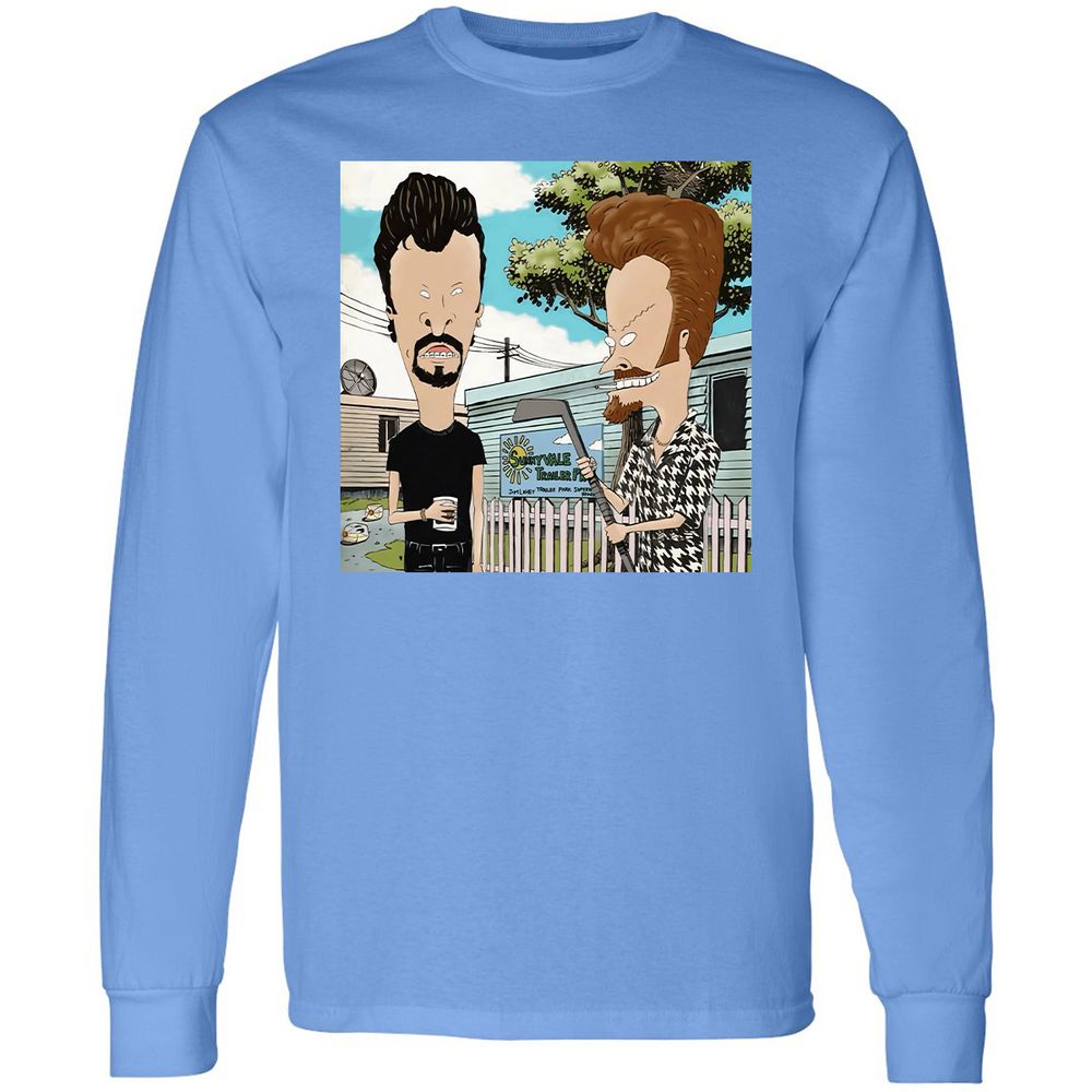 Long Sleeve T-Shirt - KQEQJ8BY - Carolina Blue - 12