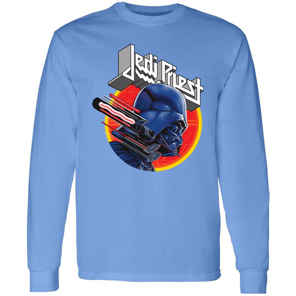 Long Sleeve T-Shirt - XFDWZ8G7 - Carolina Blue - 12