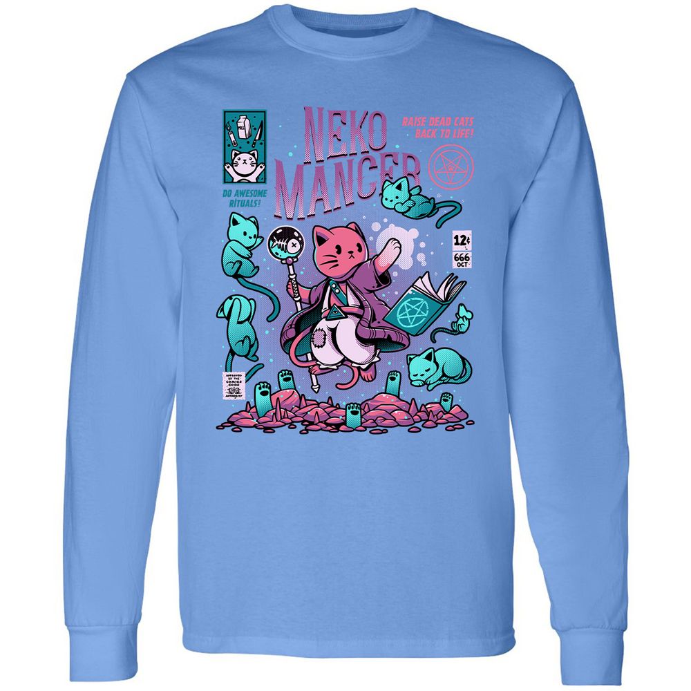 Long Sleeve T-Shirt - 3DZR2M9G - Carolina Blue - 12