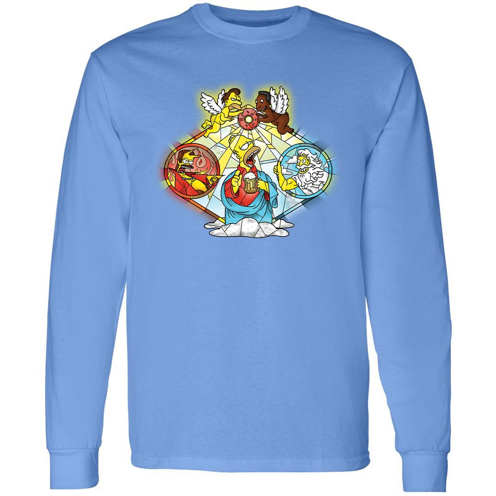 Long Sleeve T-Shirt - AW8JQ3Z7 - Carolina Blue - 12