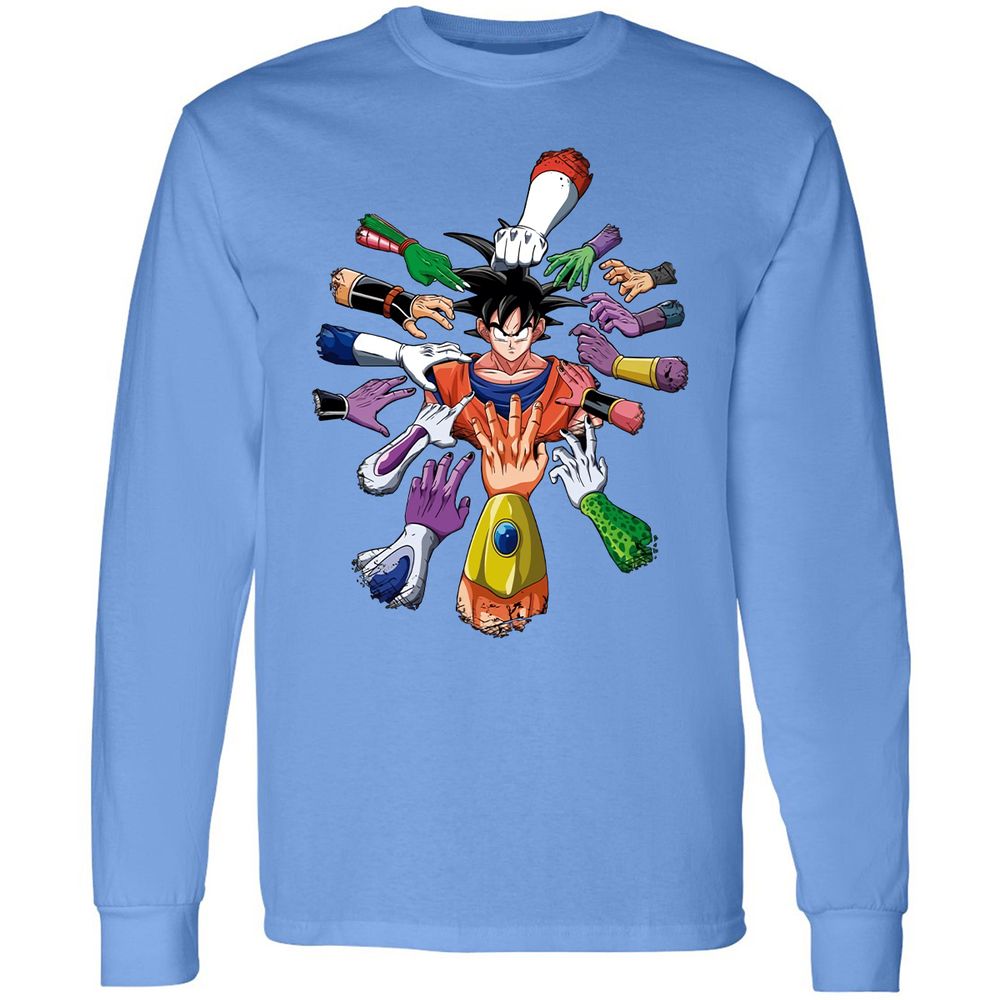 Long Sleeve T-Shirt - HCKKAJFD - Carolina Blue - 12