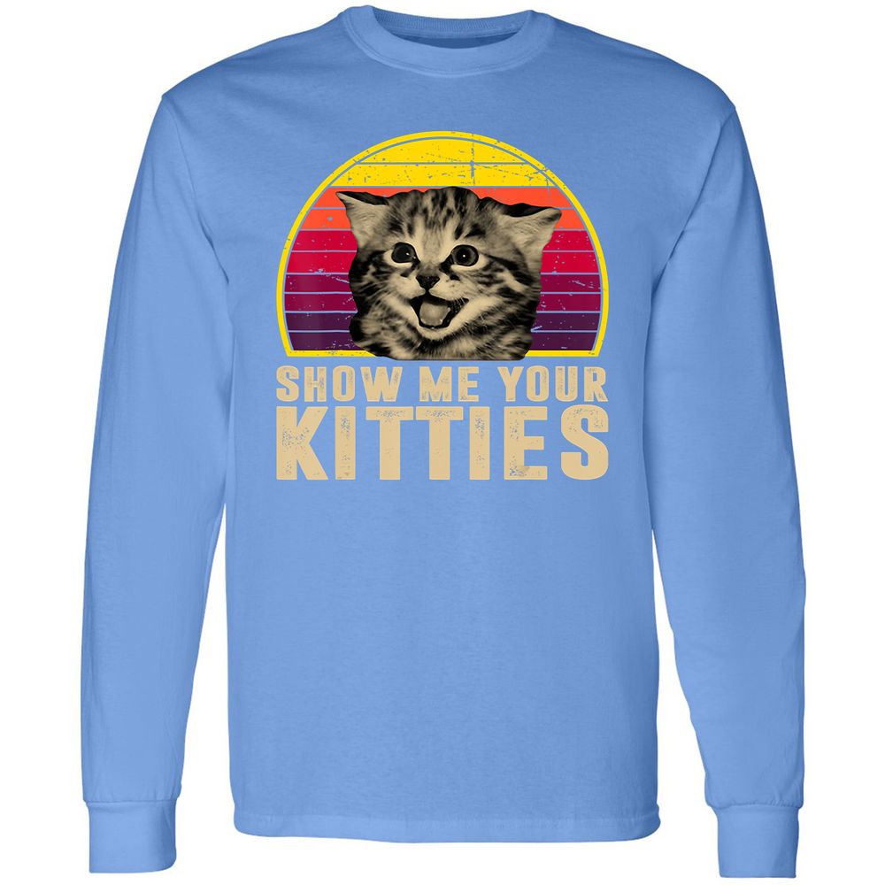 Long Sleeve T-Shirt - KDZSVY7H - Carolina Blue - 12