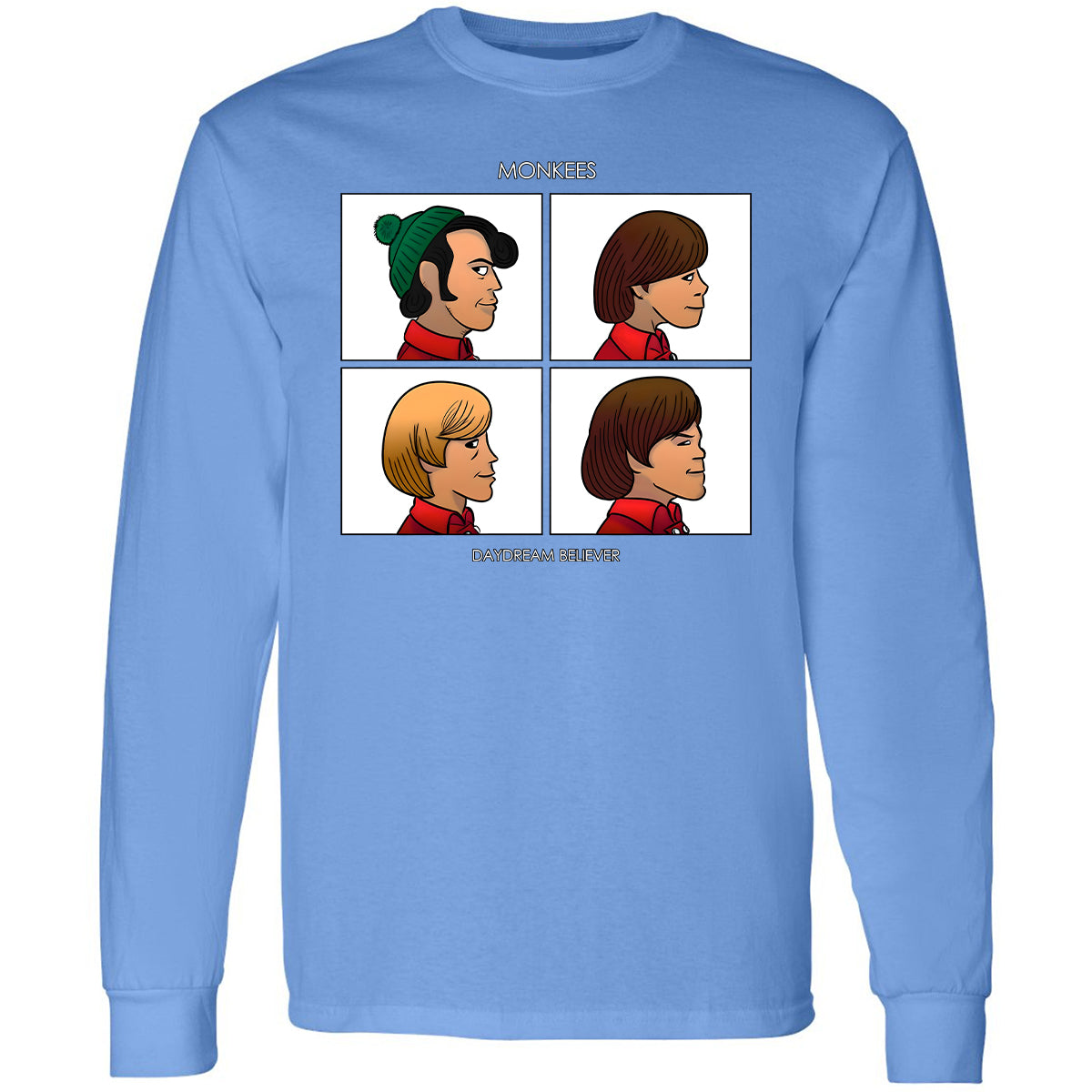 Long Sleeve T-Shirt - NDE5LKDM - Carolina Blue - 12