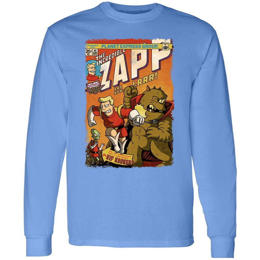Long Sleeve T-Shirt - YUZULA7R - Carolina Blue - 12