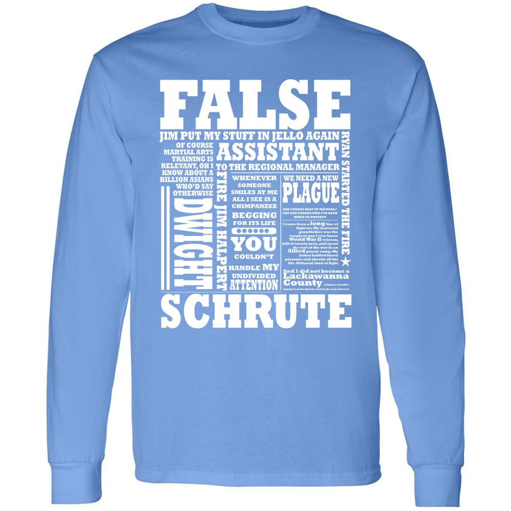 Long Sleeve T-Shirt - R5XZXAWQ - Carolina Blue - 12